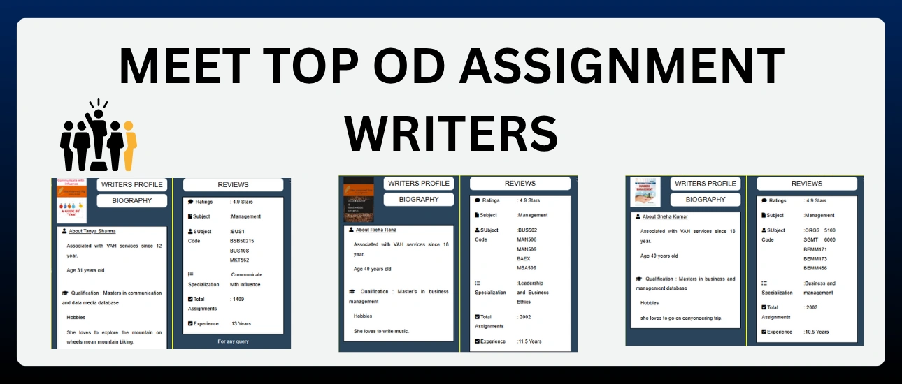 Meet Top OD Assignment Writers